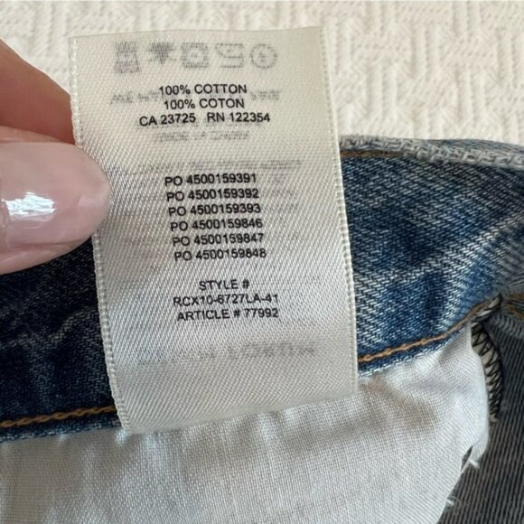 Aritzia Jodi High Rise Loose Jeans 29l waist 24 light blue loose wide leg denim - Picture 16 of 16